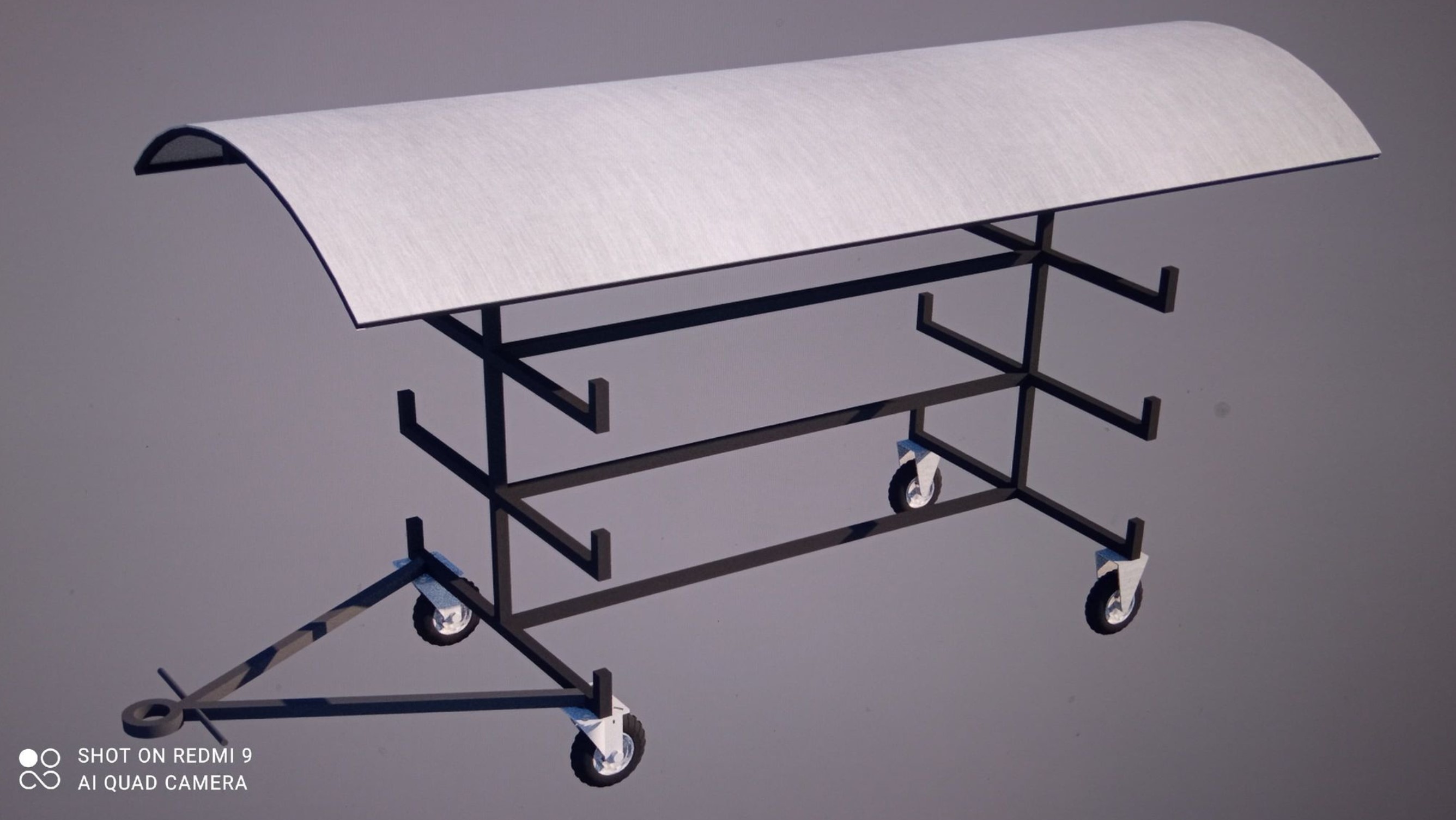 Mobilny stojak na drągi